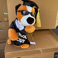 Schools Out Danicing Graduation Dog 