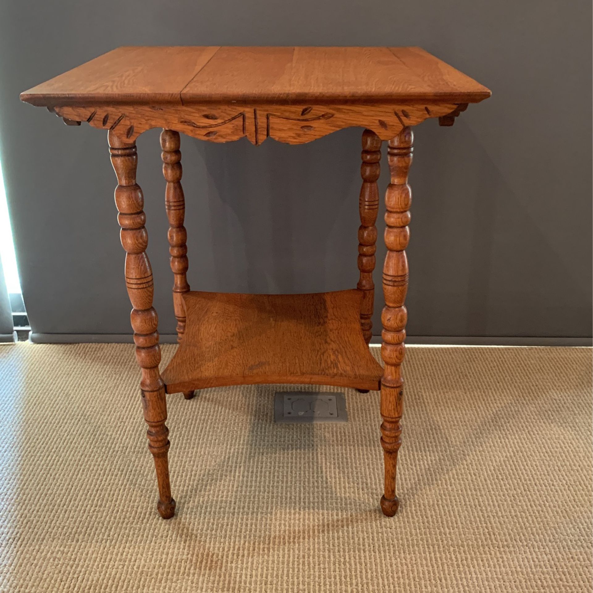 Antique Oak Occasional Table 