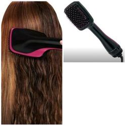 Hair dryer brush and styler