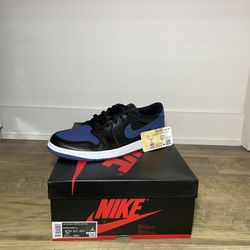 AIR JORDAN 1 LOW MYSTIC NAVY SIZE 12.5(will Fit A 13) Brand New With Receipt $220