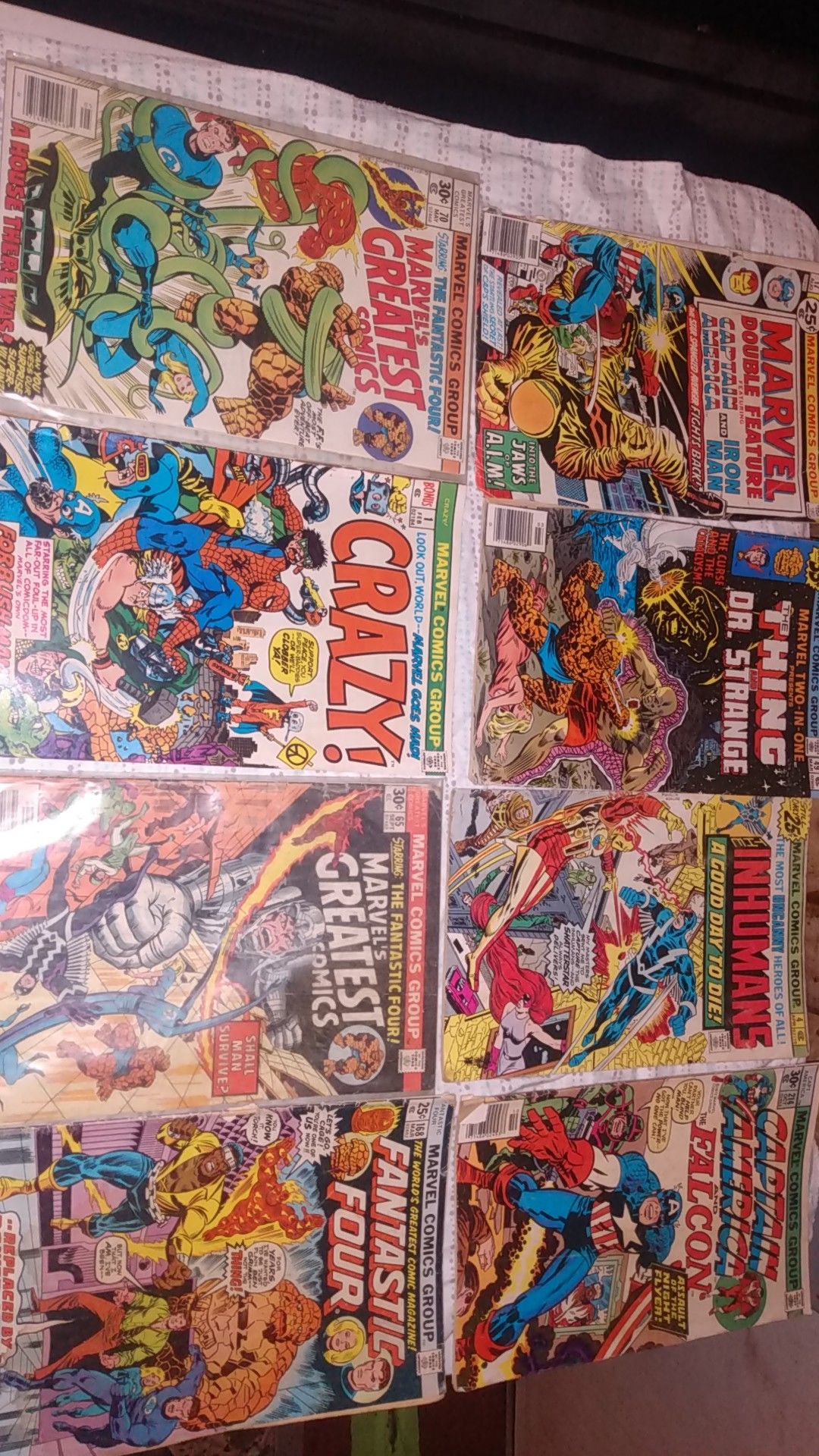 1972-78 Marvel Comic lot of 8