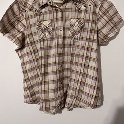 WRANGLER WOMENS COWGIRL SHIRT - SIZE 2XL - COLOR PLAID