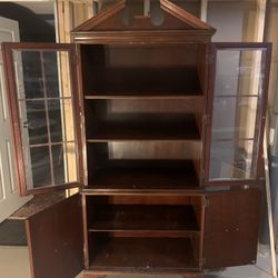 China Cabinet- Glass Doors $50 or best offer