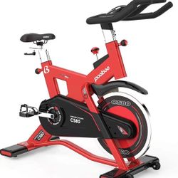 Indoor Cycling Bike Exercise Bike Stationary Commercial Standard with 40lb Flywheel, Ipad Mount, Soft Cushion, LCD Display, Belt Drive Smooth and Quie