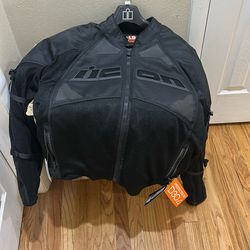 New ICON Large men's Motorcycle Jacket