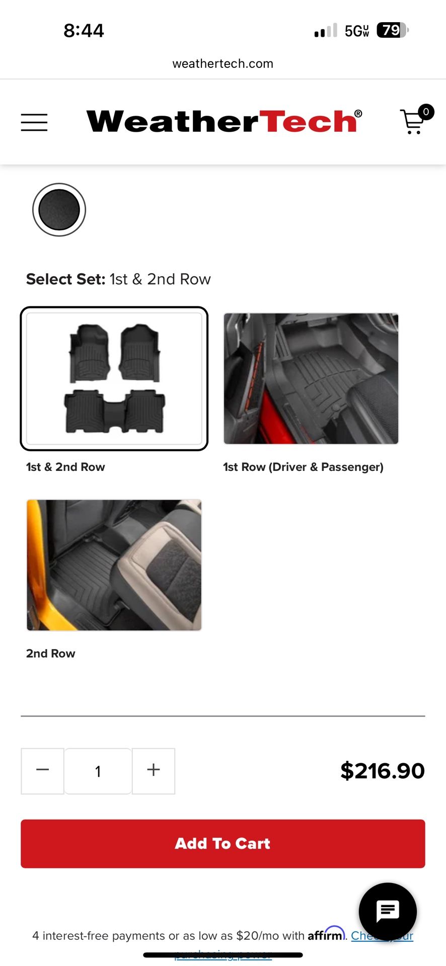 2021-2025 Ford Bronco 4 Door Weathertech HP Floor Liners
