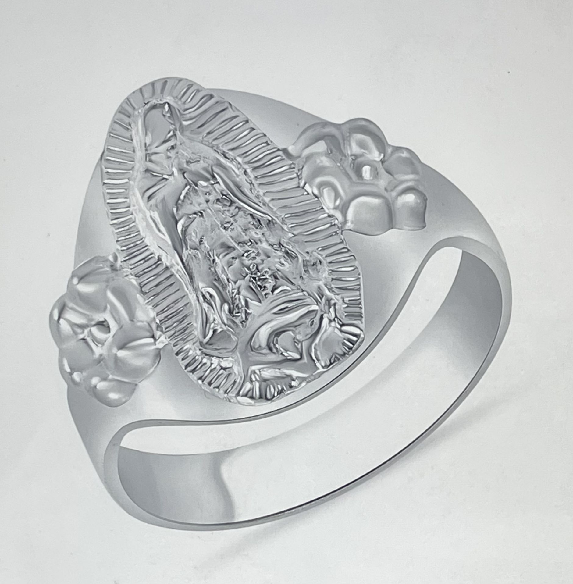 Sterling Silver 925 Size 7,8,9 Virgin Mary Ring 