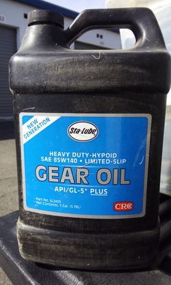 1-gallon CRC Sta-Lube Heavy Duty-Hypoid Gear Oil 85W-140 Part No. SL2433