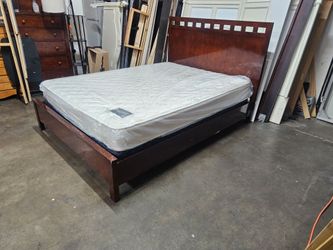 Queen bed and mattress