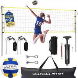 Volleyball Net  with Poles 