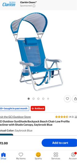 2 GCI Outdoor SunShade Backpack Beach Chair