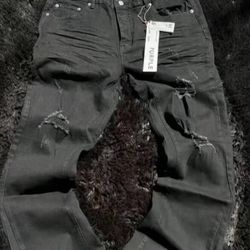 Purple Jeans Flared Size 36