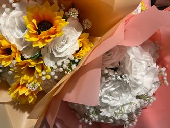 Peonies artificial flower bouquet