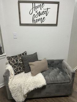 Velvet Gray Bench