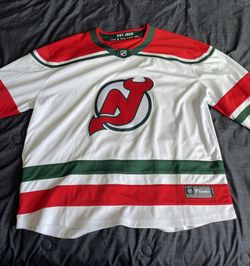 4XL New Jersey Devils white/green/red jersey
