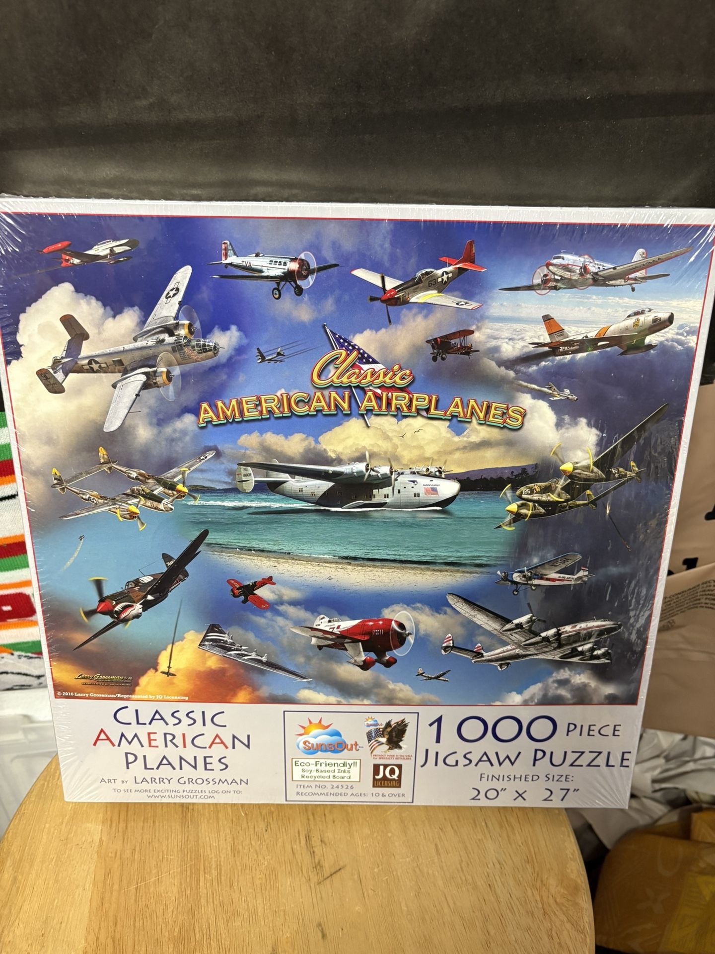 Classic American Planes 1000 Piece  Puzzle -New