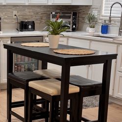 5-Piece Small Wood Table