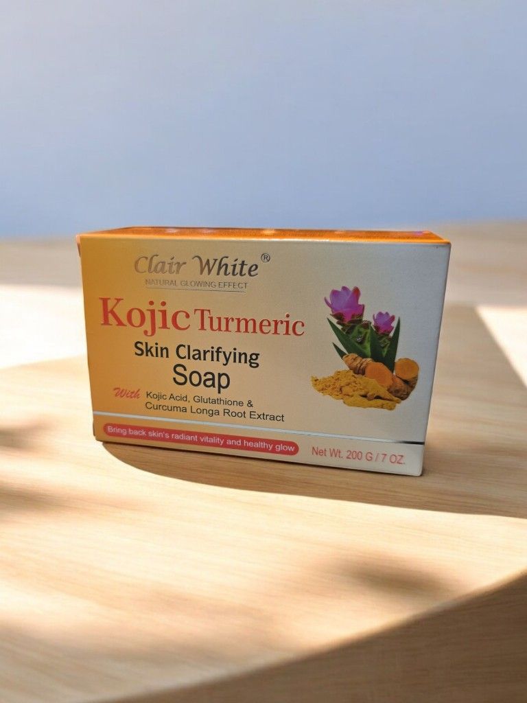 Clair white Natural Glowing Effect Kojic Turmeric Skin Clarifying Soap