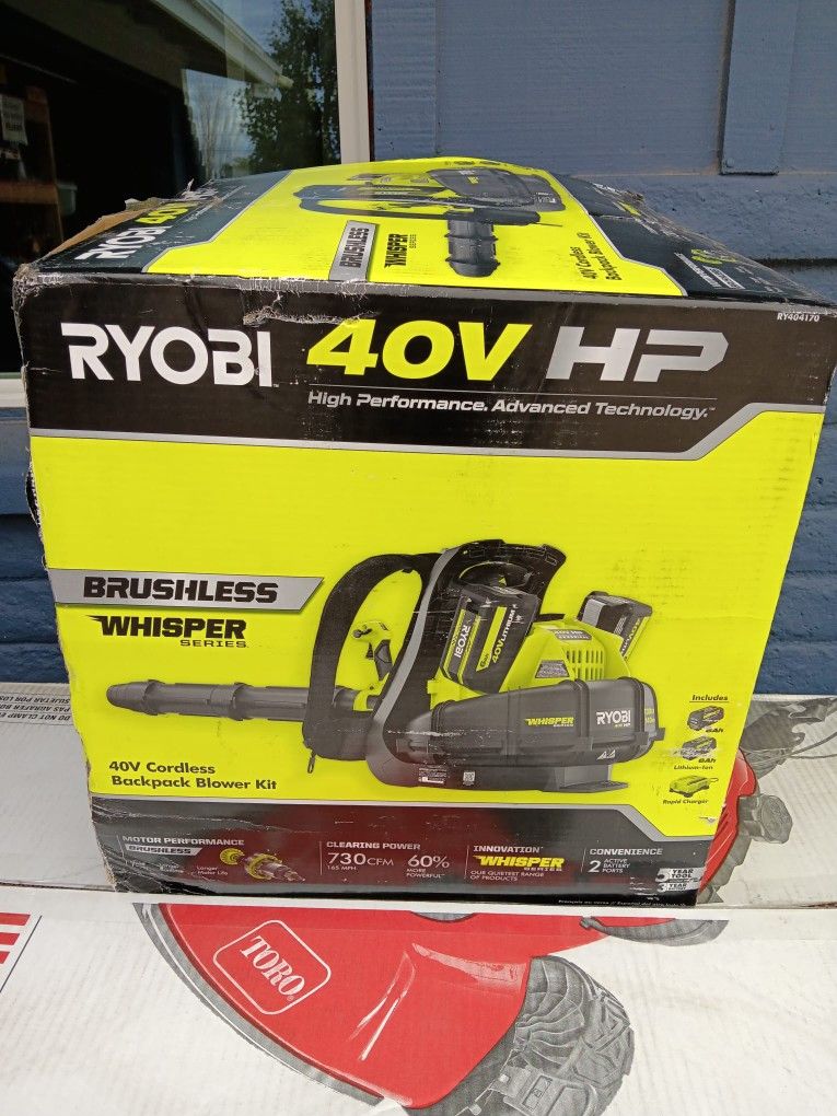 BACKPACK BLOWER RYOBI 40V