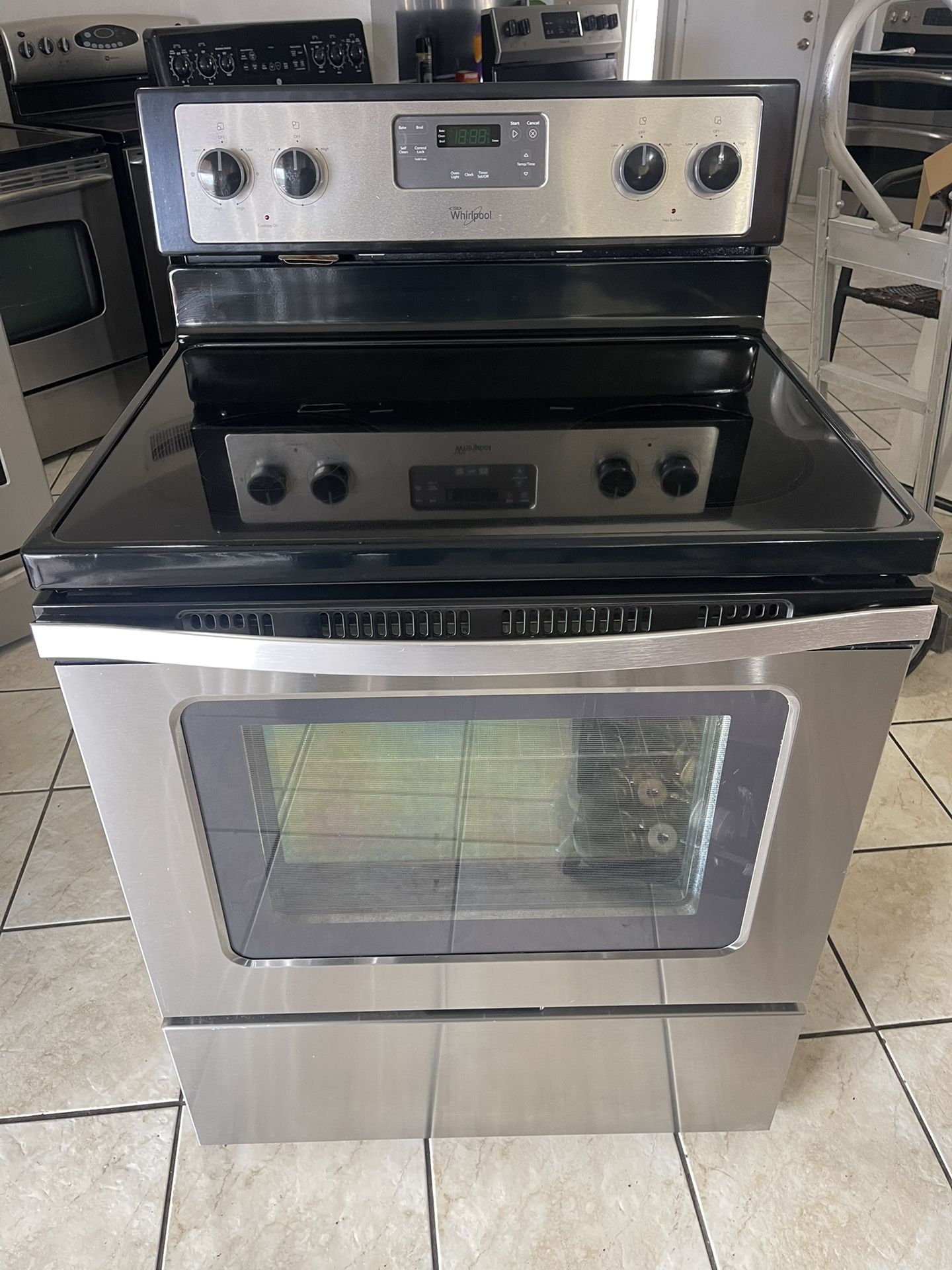 Whirlpool Electric Stove Stainless Steel