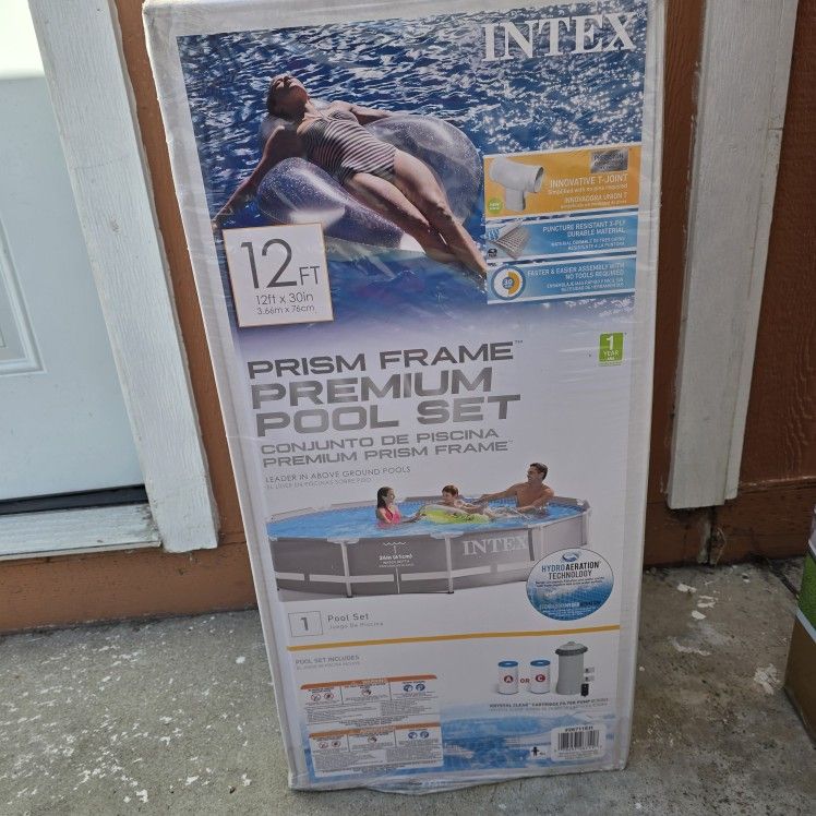 INTEX POOL 12FT X 30IN METAL FRAME