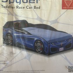Spyder Toddler Dark Blue Race Car Bed