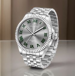 Invicta Specialty Men's 43MM-Charcoal Dial, Green Roman Numerals-Brand New W/Box