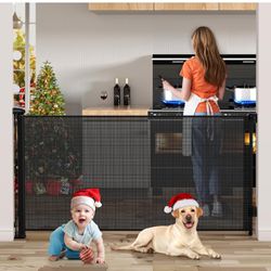 Retractable Baby Mesh Gate up to 138 Inch Extra Wide