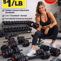 $1/LB Adjustable Dumbbells