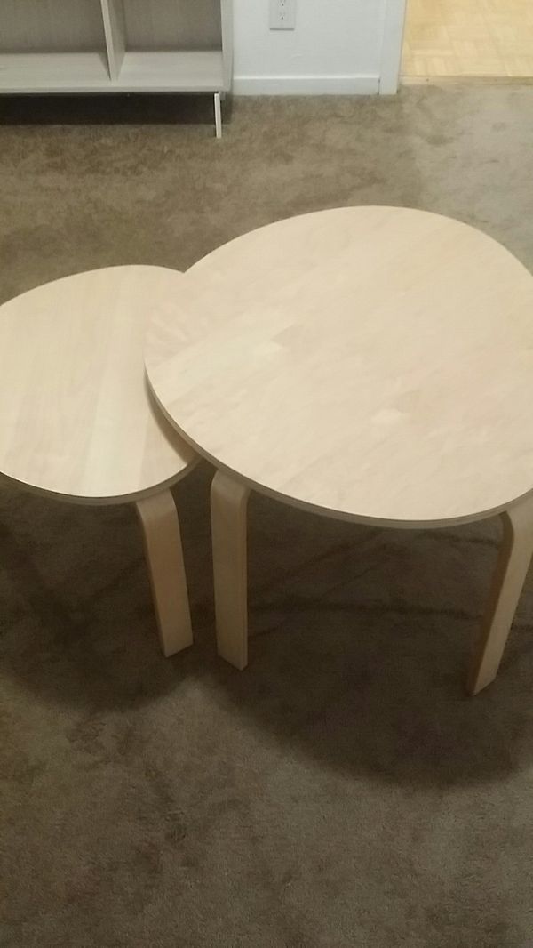 Set Of 2 Nesting Tables Ikea Svalsa For In Martinez Ca Offerup Set Of 2 Nesting Tables Ikea Svalsa
