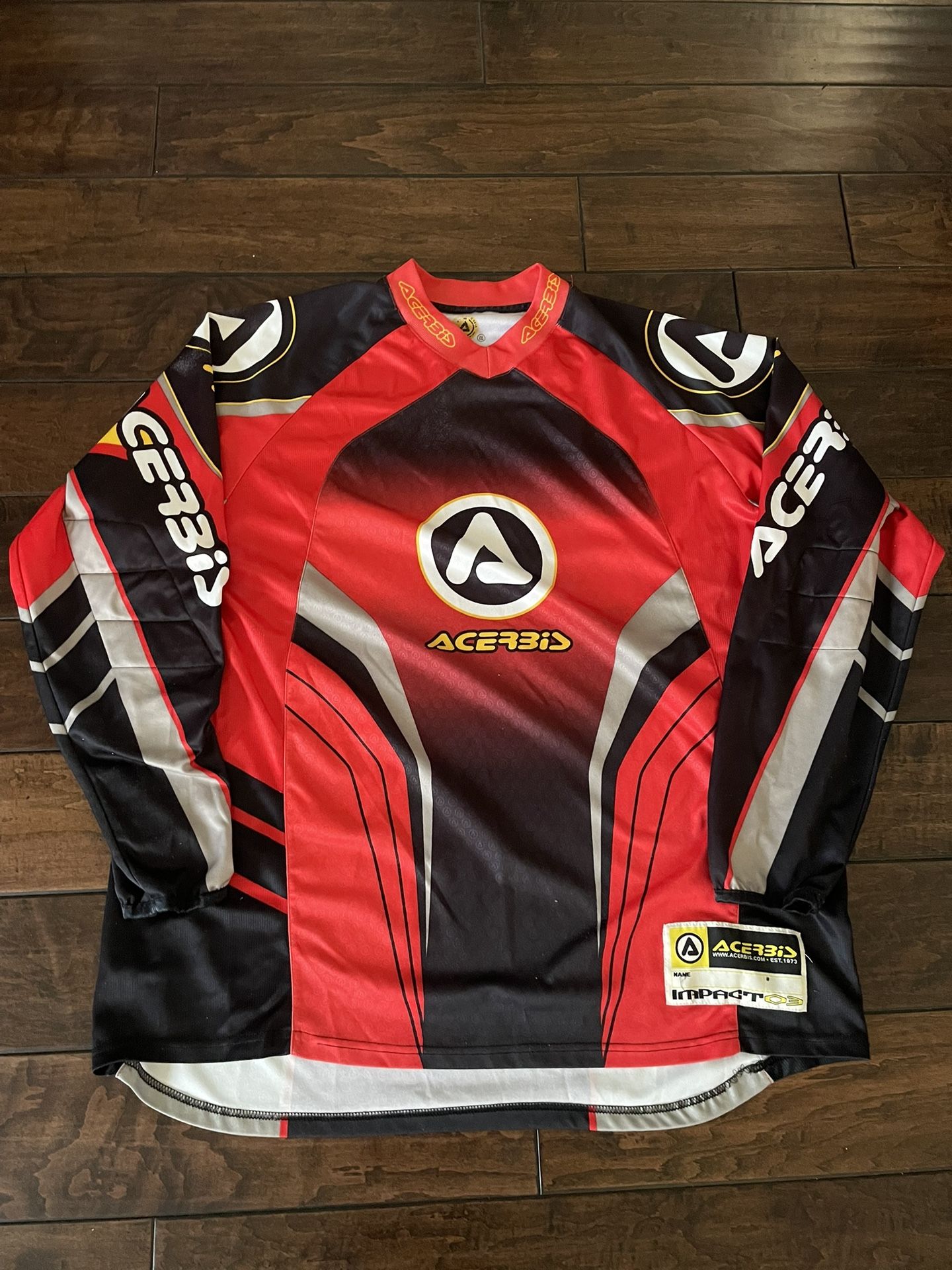 Men’s Acerbis Impact Riding Jersey Gear Racing Dirtbike Quad Off-road ...