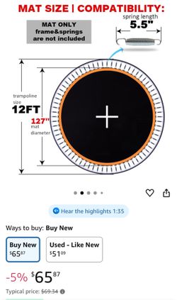 new Trampoline accessories $50