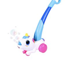 NEW Play Day Unicorn Push Bubble Blower, Include 4 oz Bubble Solution