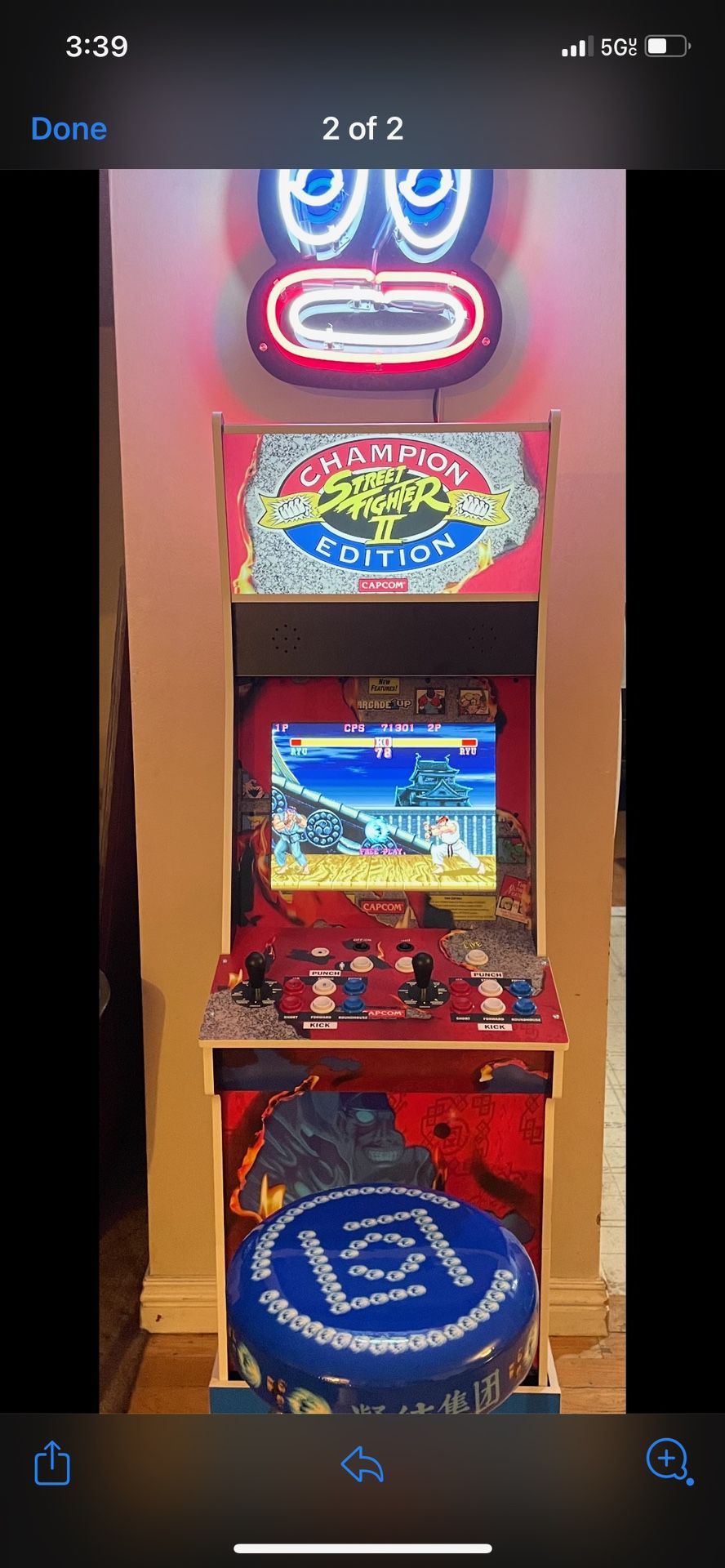 Street Fighter II Arcade Game CLOT X Arcade1Up Collab PICK UP ONLY!!!