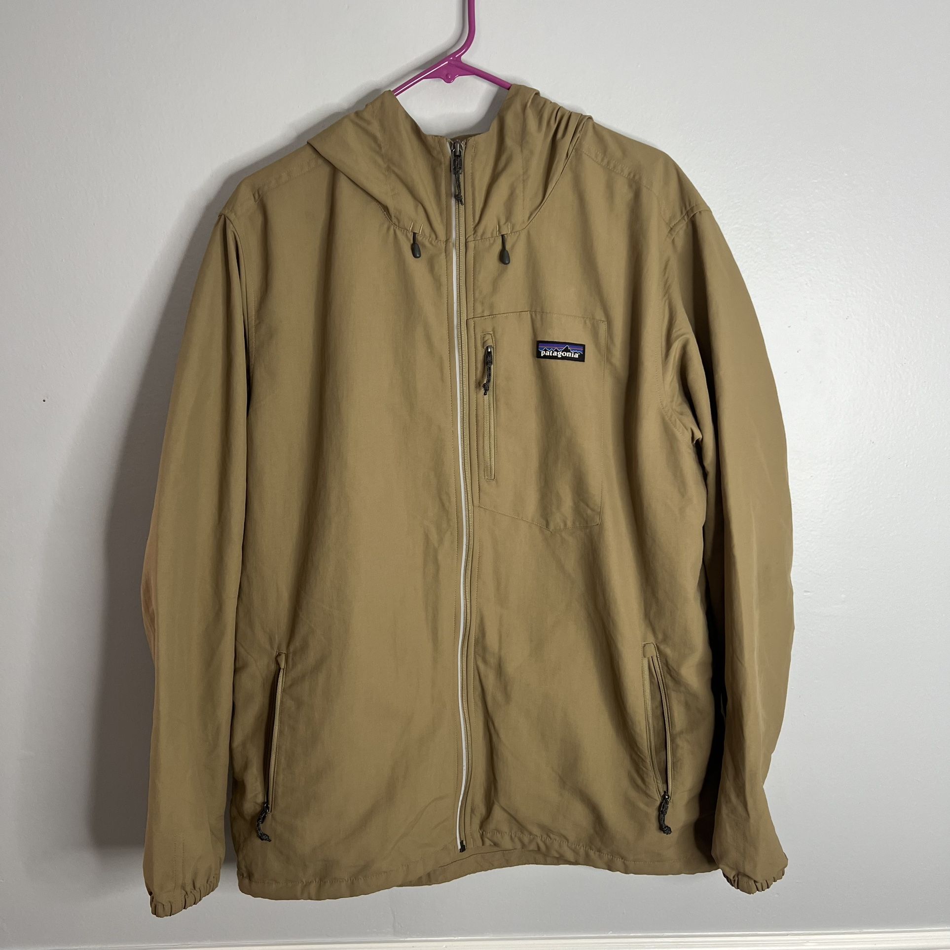 Patagonia Tezzeron Jacket Mens Large Brown Tan