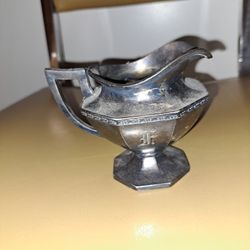 Antique Silver Cream Holder