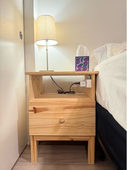 Two IKEA Tarva Nightstands