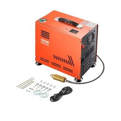 33#PCP Air Compressor, 800W Dual-Cylinder PCP Airgun Compressor 4500PSI/30Mpa with Built-in Fan Cooling System, Auto-Stop | Oil Free Paintball Tank Co