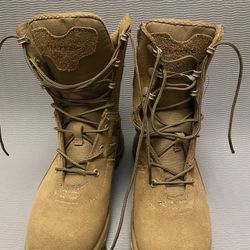 bates military boots size mens 6 womens 8.5