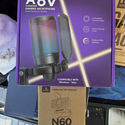 MICROPHONE AND WEBCAM! BRAND NEW! GREAT FOR STREAMING! $40