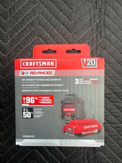 New Craftsman 20v 3ah battery with charger