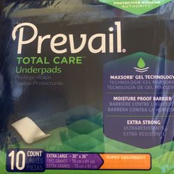 LIFE SAVING PREVAIL TOTAL CARE UNDERPADS ONLY 5💰ea BUY 4 GET 1 FREE  EXTRA LARGE 