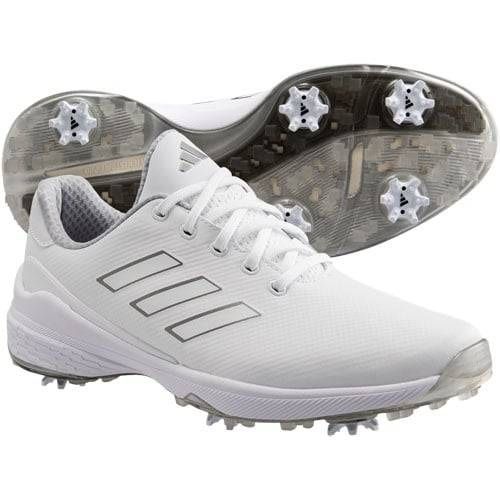 NEW 1427 adidas Men's ZG23 Golf Shoes, Footwear White/Dark Silver Metallic/Silver Me $75 OBO