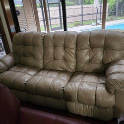 80 In. Couch With Dual Recliners