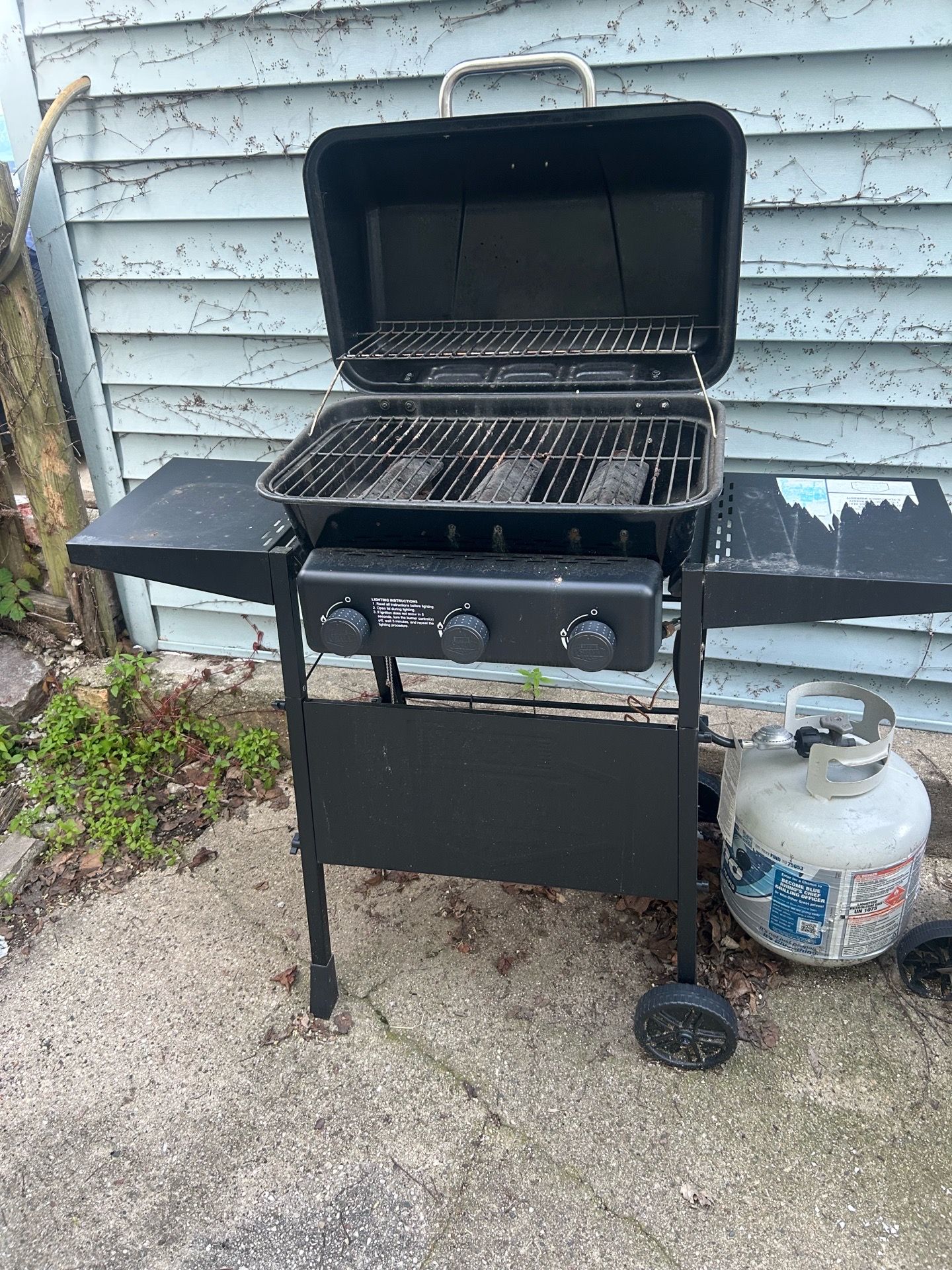 Grill -gas tank