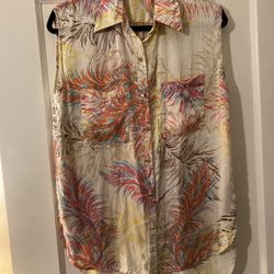 Vintage CAbi #385 Feather Tunic  (Original Price - $118.00)