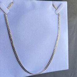 3.5mm Cuban Solid Gold Chain