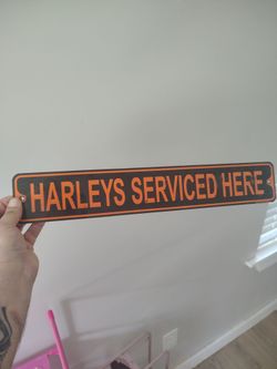 Metal sign