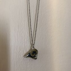 Vintage LA Rams Emblem Necklace (New)