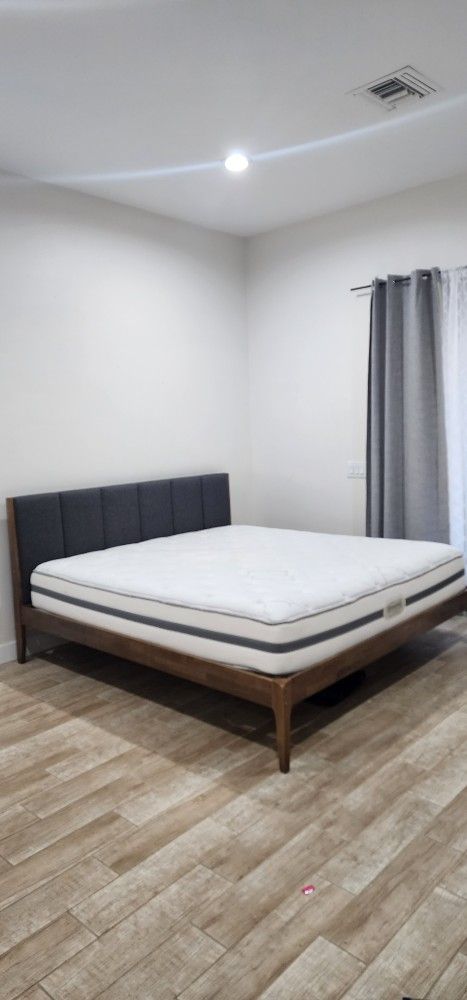 King Bed Frame With Mattress
